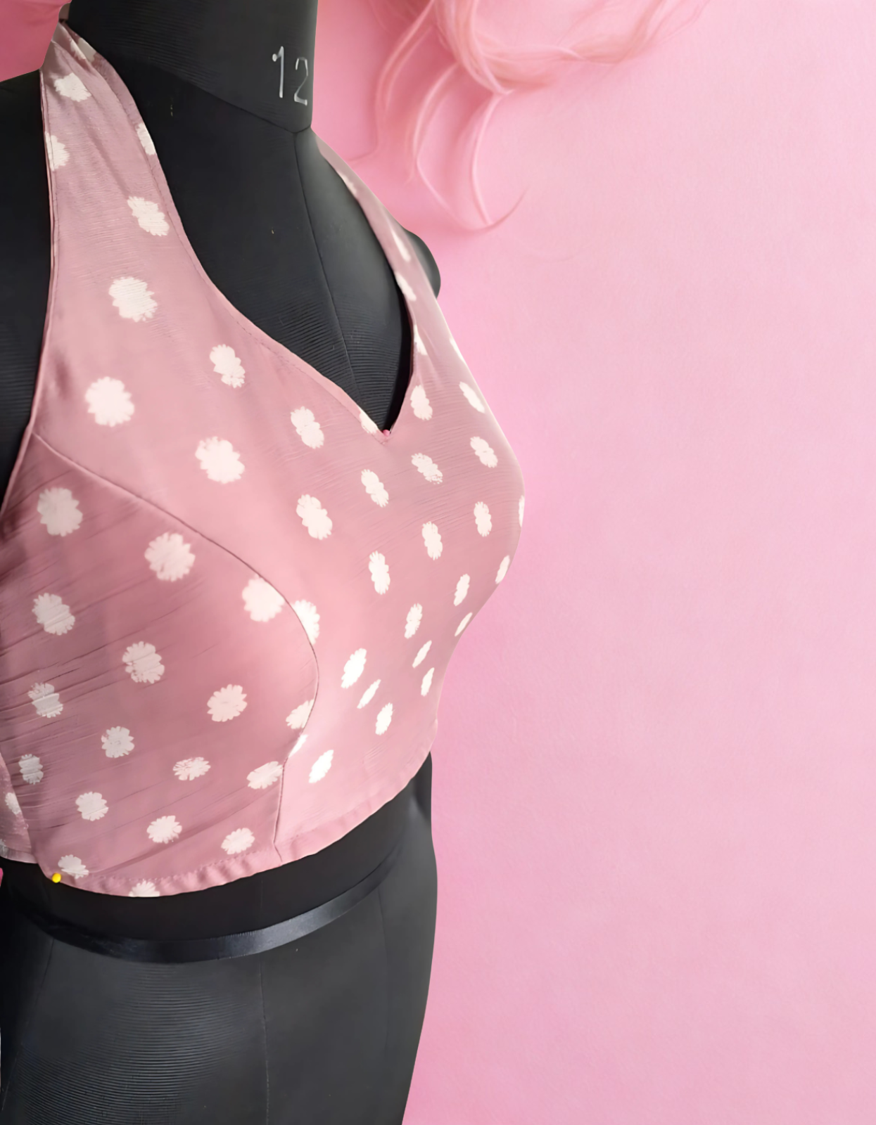 Halter Neck Padded Blouse